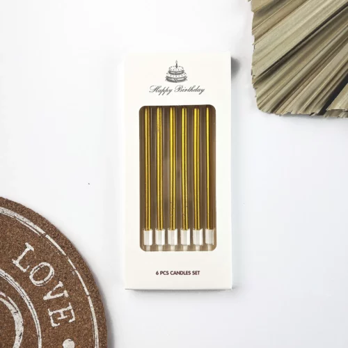 świeczki na tort złote zestaw (2)