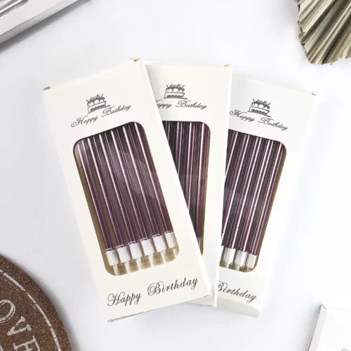 świeczki na tort różowe złoto zestaw (2)