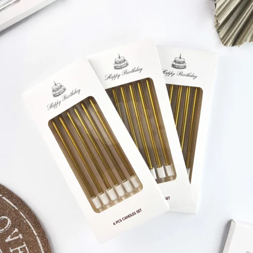 świeczki na tort złote zestaw (17)