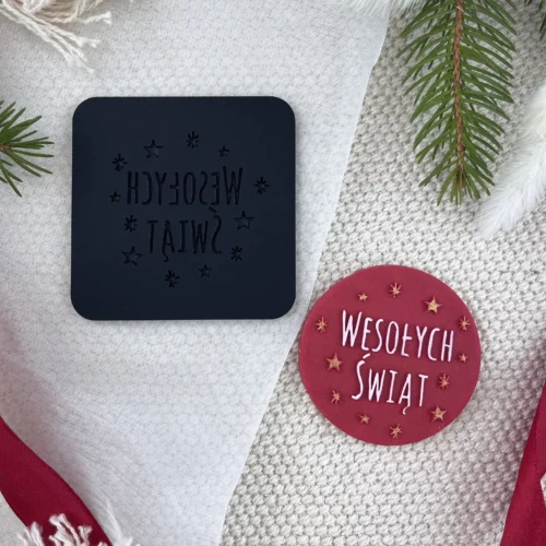 świąteczny stempel do masy cukrowej boże narodzenie wesołych świąt (4)