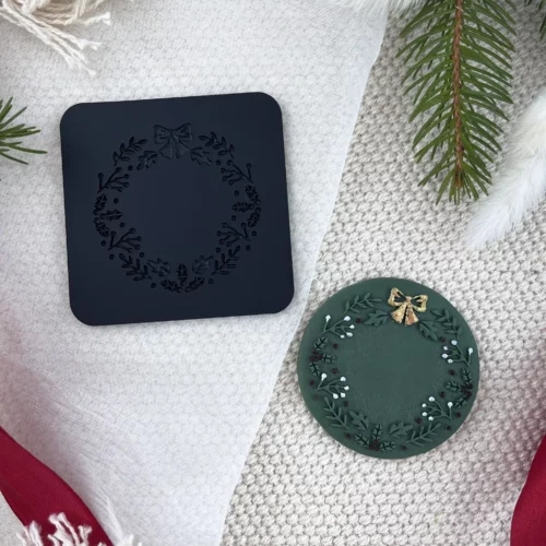 świąteczny stempel do masy cukrowej boże narodzenie wieniec (3)